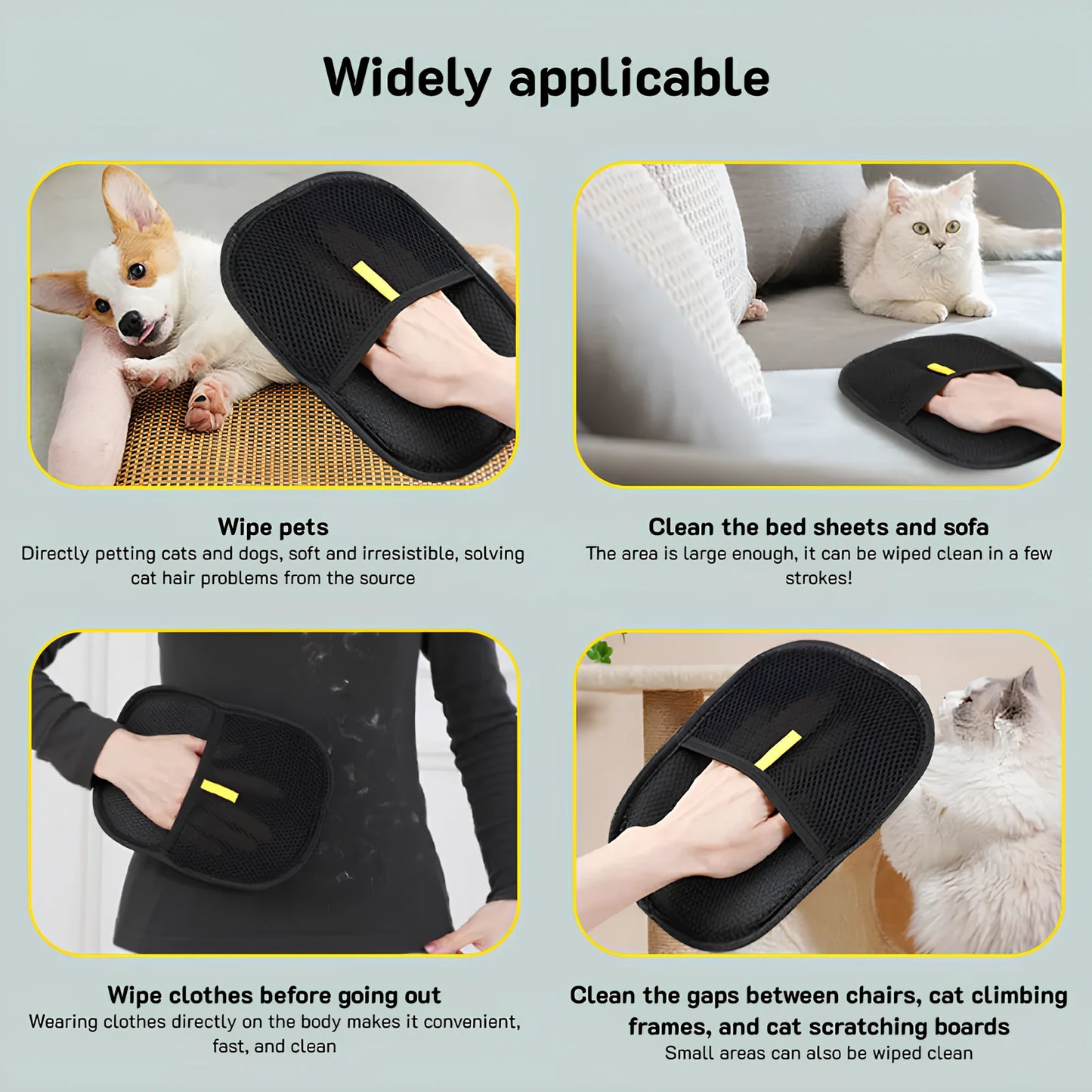 Electrostatic Pet Hair Remover Mitt