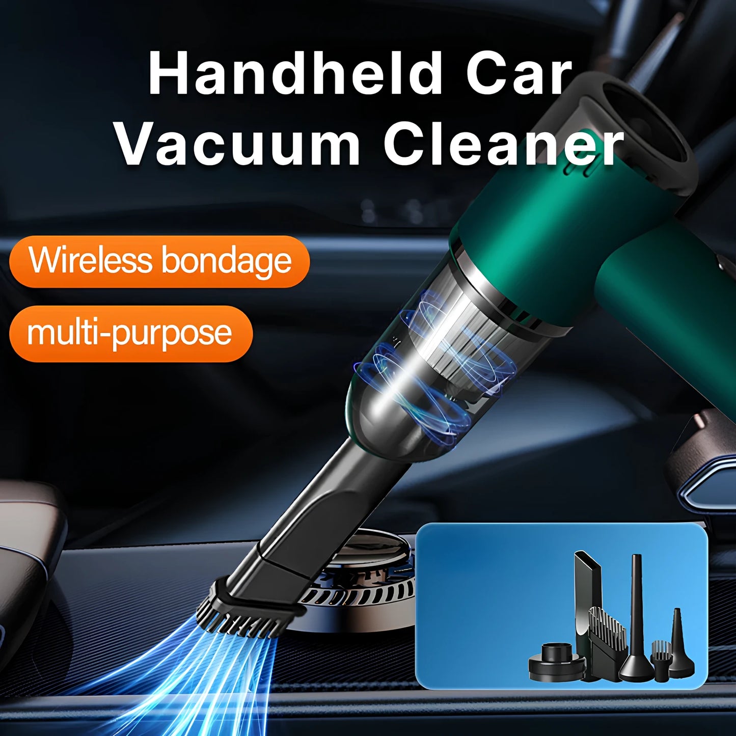 Wireless Vacuum Cleaner (5kPa, 4000mAh)