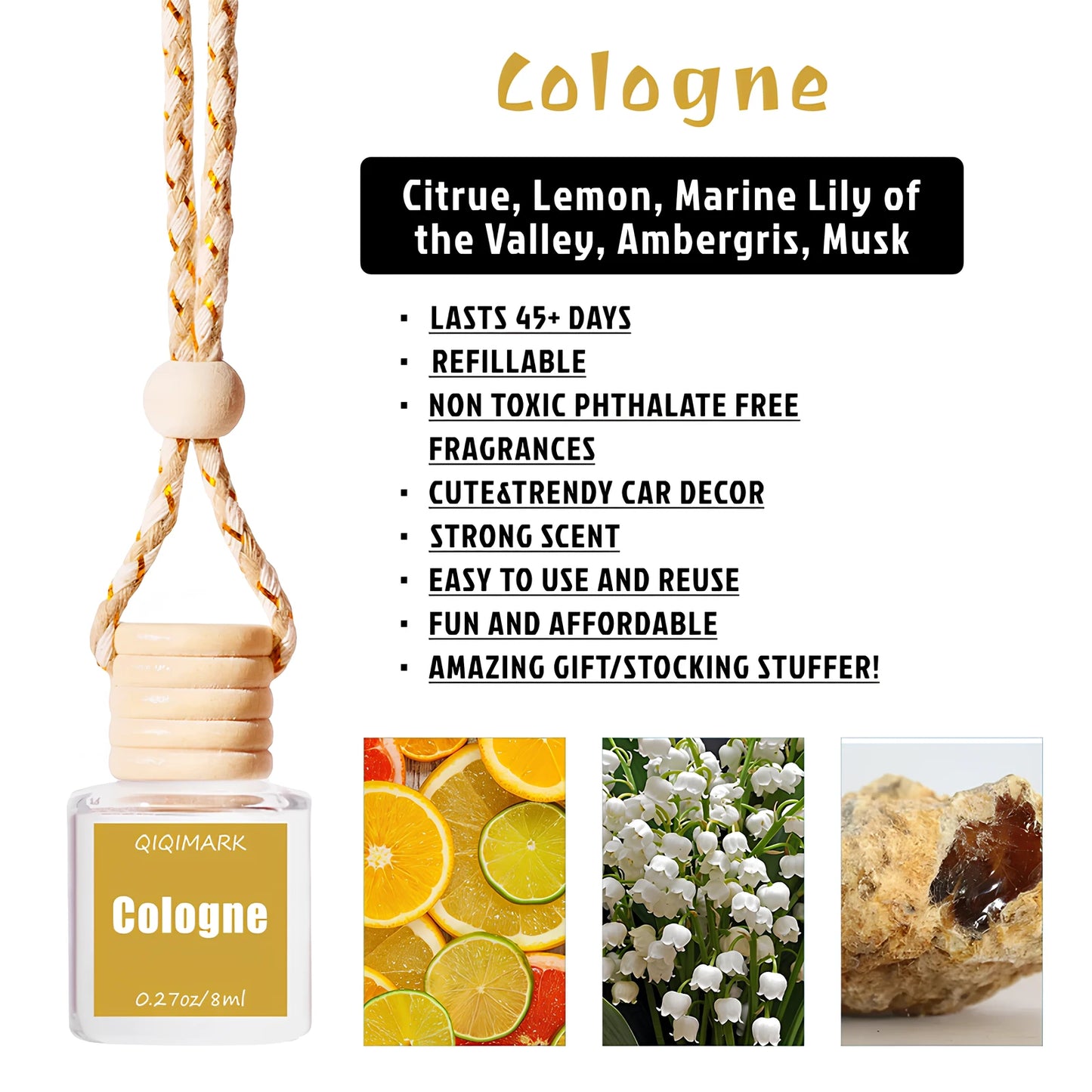 Car Hanging Air Diffuser Perfume (8 ml)