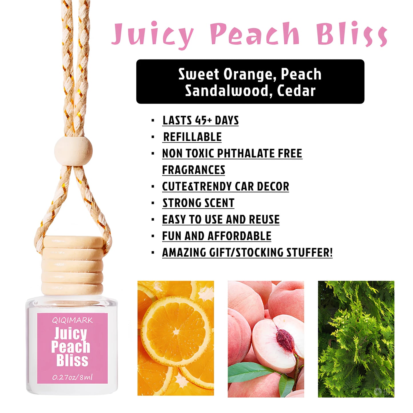 Car Hanging Air Diffuser Perfume (8 ml)