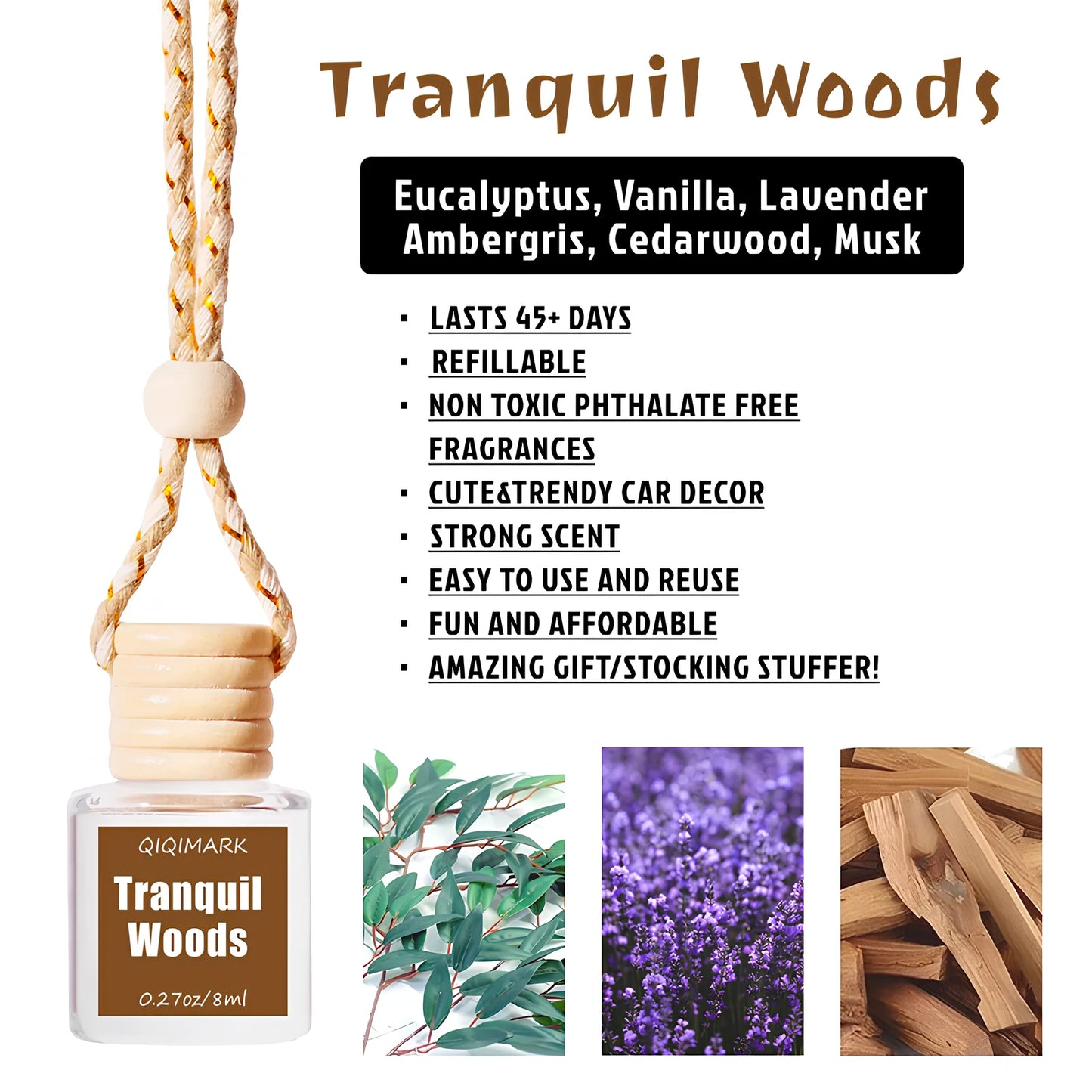 Car Hanging Air Diffuser Perfume (8 ml)