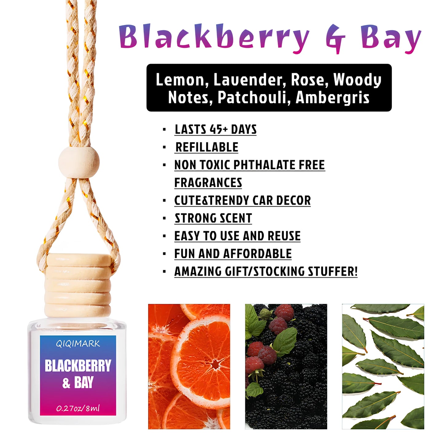 Car Hanging Air Diffuser Perfume (8 ml)