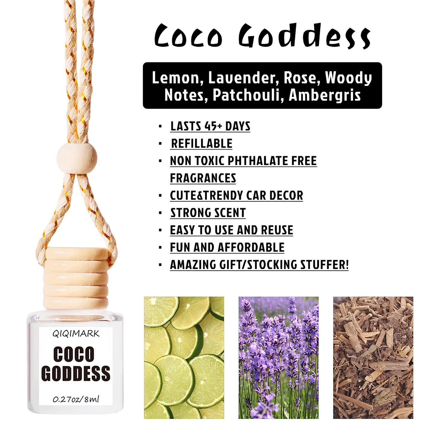 Car Hanging Air Diffuser Perfume (8 ml)