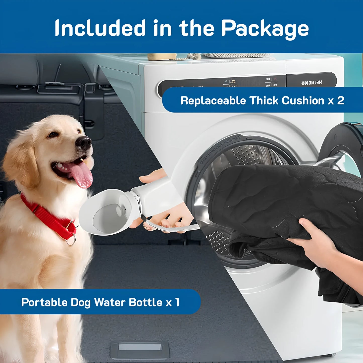 6-in-1 Waterproof Dog Car Seat Cover