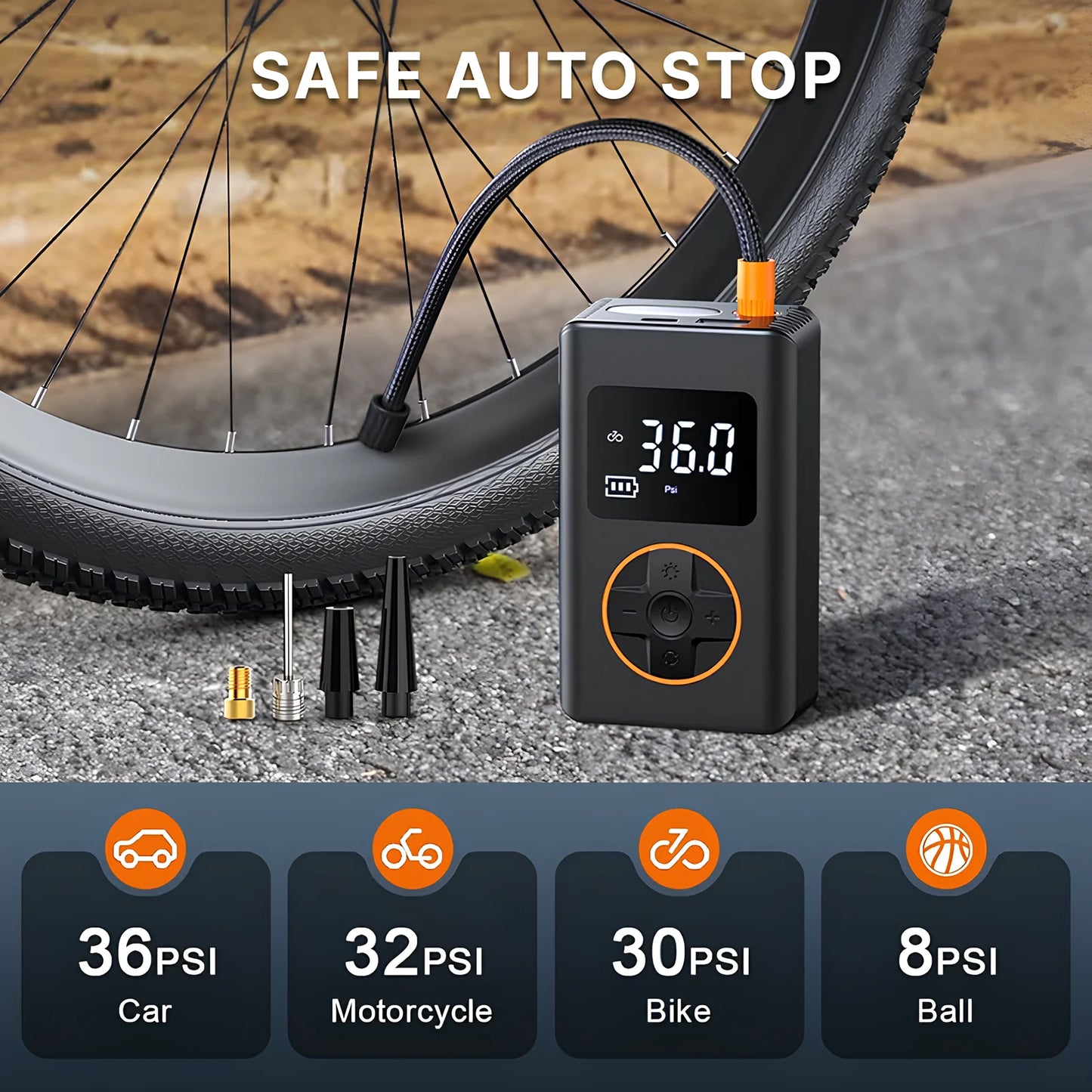 Mini Cordless 150 PSI Tire Inflator