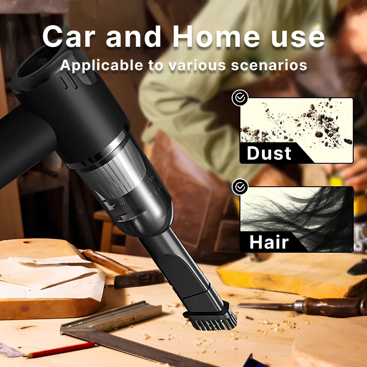 Wireless Vacuum Cleaner (5kPa, 4000mAh)